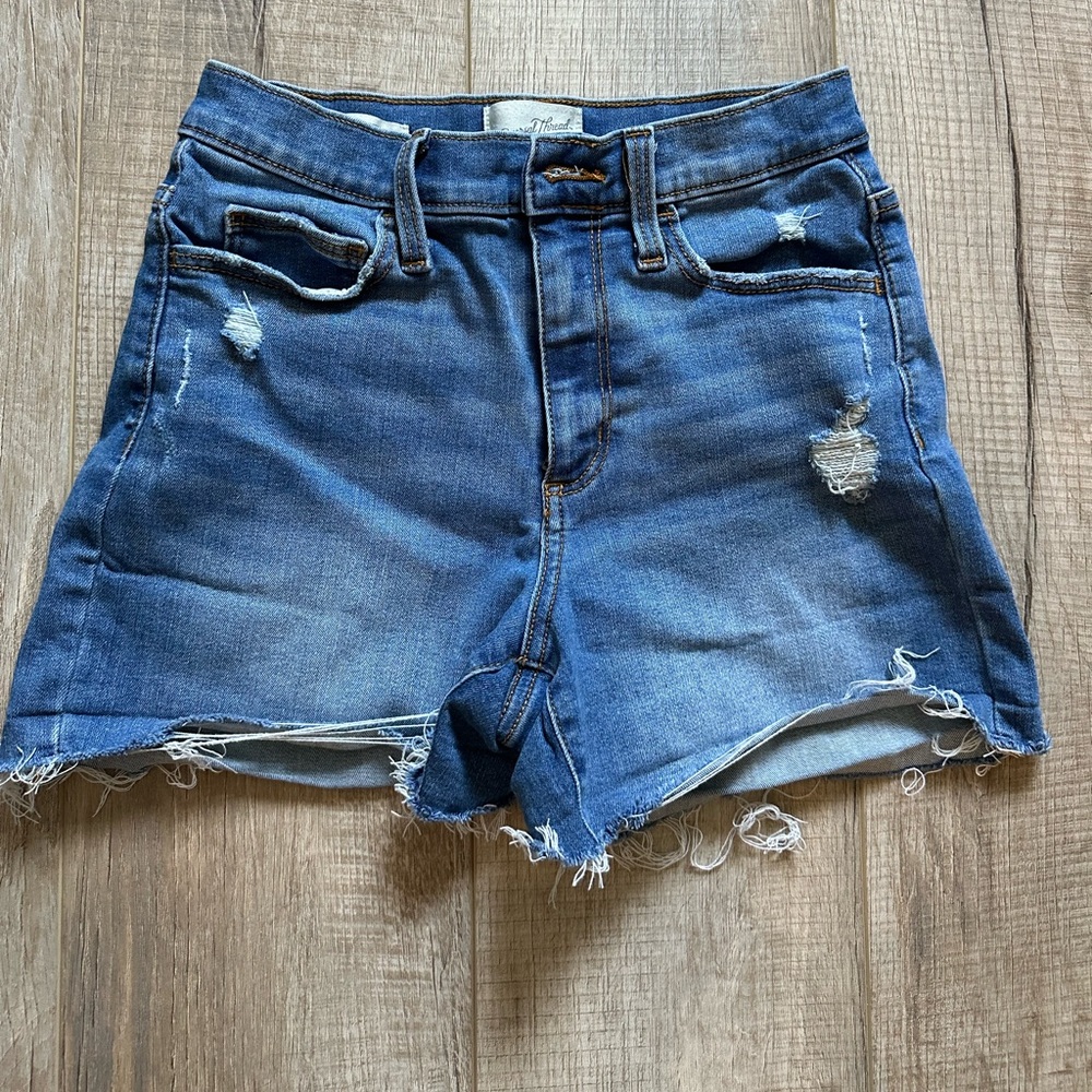 Midi Jean shorts